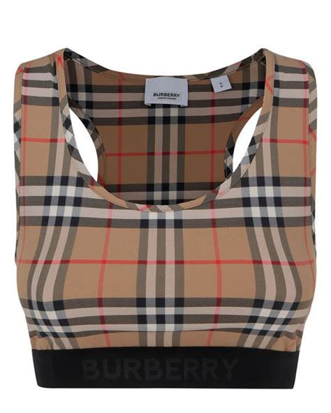 fake burberry crop top|burberry silk sleeveless top.